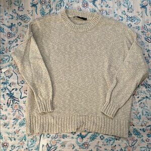 Jenni Kayne Cream Crew Neck Sweater